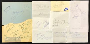 Assorted Olympic and International Athletic Autographs featuring Linford Christie (100m), Lavai