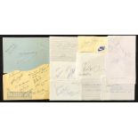 Assorted Olympic and International Athletic Autographs featuring Linford Christie (100m), Lavai