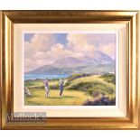 Hamilton Sloan (Irish b.1954 Belfast) – Royal County Down Golf Course - original acrylic oil on