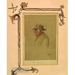 Thomas, Hodge (b.1827 – d.1907) - St Andrews Personality watercolour sketch of “Mr Walker – An old