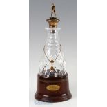 1989 Ryder Cup Cut Crystal and Silver Port Decanter to Gordon Brand Jnr the patterned decanter