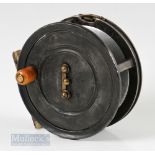 NZ Sports Mfc & Co Auckland Wilhouse 4” alloy reel stamped 6 internally, telephone latch, constant