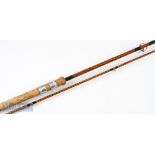 Terry Neale Sevenoaks Kent-Avon split cane rod – 10ft 2pc with amber agate lined butt and tip guides