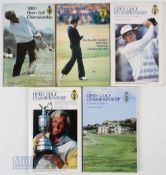 Various Open Golf Championship Programmes featuring 1979 Royal Lytham and St Anne’s (Winner