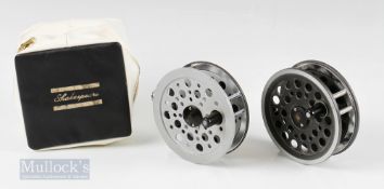 Shakespeare Beaulite 4 ¼” Fly Reel with original pouch with a JW Young & Son 1500 Series 1535 4 ¼”