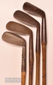 4x assorted irons to incl Buchanan of Piccadilly patent iron Rd 198316, Ben Sayers ‘The Redan’