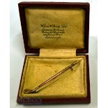 1943 Barberton Golf Club Jubilee Presentation 9ct gold golf club tie pin given to T B (Tom)