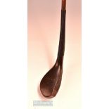 Hutchison very early transitional/bulger scare neck driver 1890 – with half face central leather