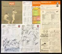 2019 Signed Kent v Surrey Cricket Scorecards dated 20th-23rd May one with Kent signatures, the other