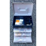 Plano Stow and Go tackle box containing #30 Rapala lures including Magnum jointed Original ABU Hi-Lo