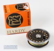 Hardy Bros Marquis 6 spare spool 3 ¼” in a hardy box, with gear cap with light surface wear