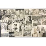 Quantity of c1950/60s Speedway Black and White Photographs many with notes and stamps to reverse,