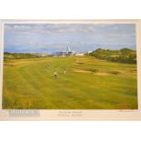Craig Campbell signed ltd ed colour golf print – titled “Royal Birkdale –Towards The Nineteenth –