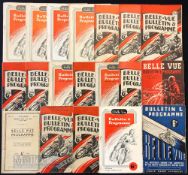 Late 1940s Speedway Programmes at Belle Vue featuring 40 North v South, 48 North v South, 46 British