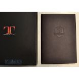 Fine Ryder Cup Leather Bound Note Book – made by Thomas Lyte England c/w embossed Ryder cup Logo the