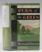 Darwin, Bernard signed - “Rubs of The Green” 1st edition 1936 Publ’d London Chapman and Hall Ltd -