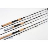 2x Shimano Scabard SR-66MB2 6ft 6in Spinning Rods line weight 6-14lb, medium fast action, one