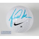 Tiger Woods (15x Major Winner) signed golf ball – on unused Nike Hi Launch c/w authentic hologram