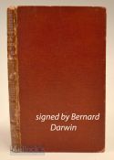 Bernard Darwin personally signed library book – Lauthier’s “Jeu de Mail” signed Bernard Darwin to