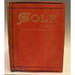 Golf Illustrated 1904 – in publishers red and gilt cloth boards Vol. No XXI 1st July to 23 September