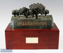 Valderrama (Golf Club) Bronze Sculpture by A Canete – celebrating Jamie Patino 70th Birthday c/w the