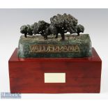 Valderrama (Golf Club) Bronze Sculpture by A Canete – celebrating Jamie Patino 70th Birthday c/w the