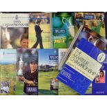 Selection of Open Golf Championship Programmes from 1985 to 2000 including 1985 Royal St George’s (