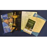 Collection of 2006 Ryder Cup Itineraries, Programme and Menu (5) – Ryder Cup “Fillies & fashion”