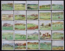 Complete Set of c1924 Will’s ‘Golfing’ Cigarette cards (25/25) a complete set, features Muirfield,