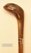 Early Sunday Golf Walking Stick -fitted an attractive small wooden driver head with black fibre sole