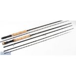 Greys GS2 carbon fly rod 10ft 4pc line 4# in mcb with plastic tube, tip shortened, plus an unnamed
