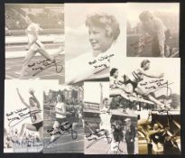 Selection of Signed Olympic Gold Medallist Mary Rand (b.1940) Photographs and Prints many