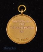 1963 PGA Open Golf Championship Tooting Bec 9ct golf medal – played at Royal Lytham and St Annes and
