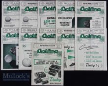 1953 Golfing and Ladies Golf monthly magazines (11) – a near complete run missing only March issue