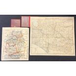 Early Hunting Maps – featuring Henry Ling’s New Dorset Hunting Map coloured, linen backed with