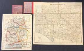 Early Hunting Maps – featuring Henry Ling’s New Dorset Hunting Map coloured, linen backed with