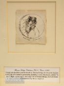 THOMAS HODGE – (b.1827 – d.1907) - St Andrews Personality ink sketch titled – ‘In the 1st flight (