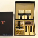 Scarce 2008 Ryder Cup Thomas Lyte luxury leather bound boxed game compendium – the lid is embossed