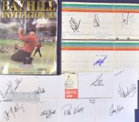 2002 Bayhill Invitational Multi-Signed golf programme featuring signatures such as Appleby, Duval,