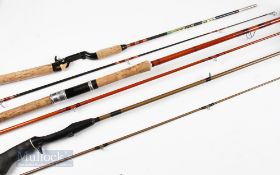3x Spinning Rods – Abu 82 6ft 2 piece, 10-30g, speed lock trigger, with another 6ft 6in 2 piece