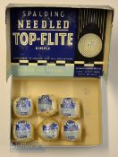 A G Spalding & Bros 6x Top-Flite Needled wrapped golf balls in the makers original box for 12 –