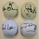 4x Scottish Ryder Cup and Major Winners signed golf balls - Sandy Lyle (Open Champion ’85 and