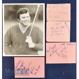 Various Golf Autographs to include Noel Fogarty, Eric Brown, Brian Bamford, John Panton, Peter