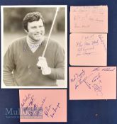 Various Golf Autographs to include Noel Fogarty, Eric Brown, Brian Bamford, John Panton, Peter