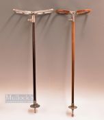 2x W Mills Sunderland Ltd Birmingham Pat Alloy and Wooden shooting sticks – “The Field” c/w