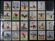 1930 WA & HO Wills ‘Famous Golfers’ Cigarette cards (24/25) large format, features James Braid,