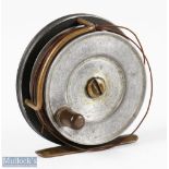 Hardy Bros England 3” Sunbeam alloy fly reel smooth foot, Bickerdyke line guide, constant check,