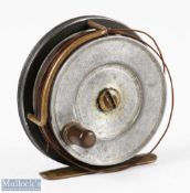 Hardy Bros England 3” Sunbeam alloy fly reel smooth foot, Bickerdyke line guide, constant check,