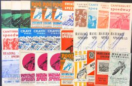 Speedway League and Cup Programmes from 1964-1969 to Include Teams of Belle Vue, Edinburgh,