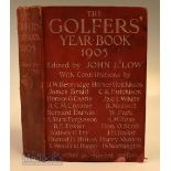 Low, John L (ed) – rare The Golfer’s Year Book 1905 – Vol.1 publ’d by James Nisbet & Co London –